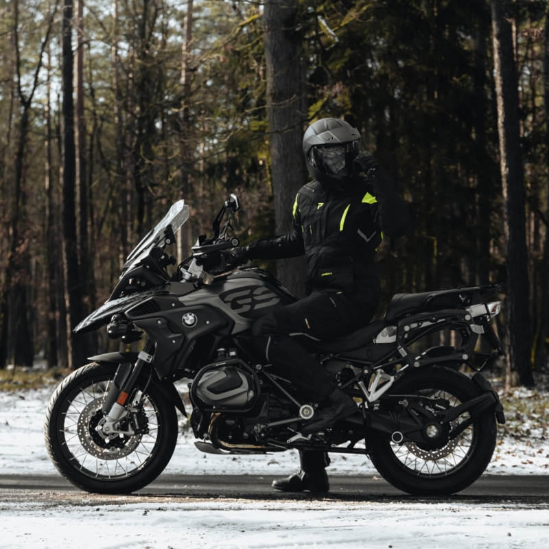 Kurtka motocyklowa Rebelhorn Hardy II czarna-fluo żółta wyprzedaż
