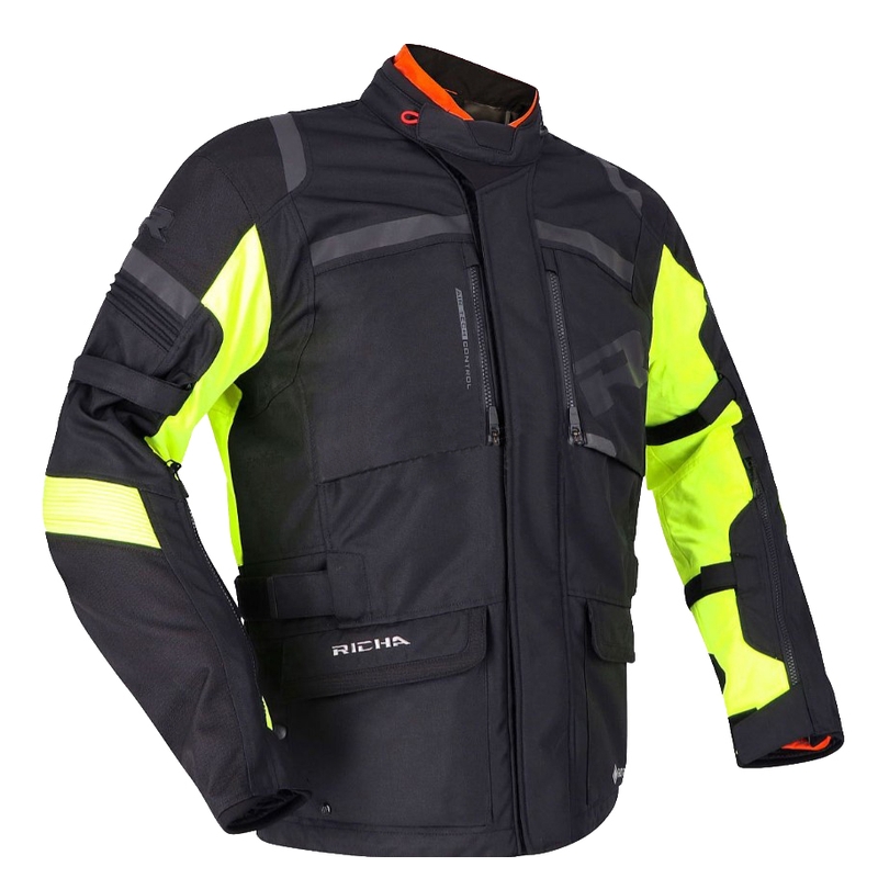Kurtka motocyklowa RICHA Brutus GTX black-fluo yellow wyprzedaż