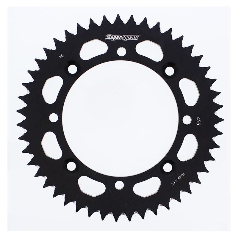 Rear ALU sprocket SUPERSPROX black 46T, 420