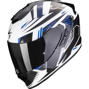 Integralny kask motocyklowy Scorpion EXO-1400 EVO Air Shell biało-niebieski