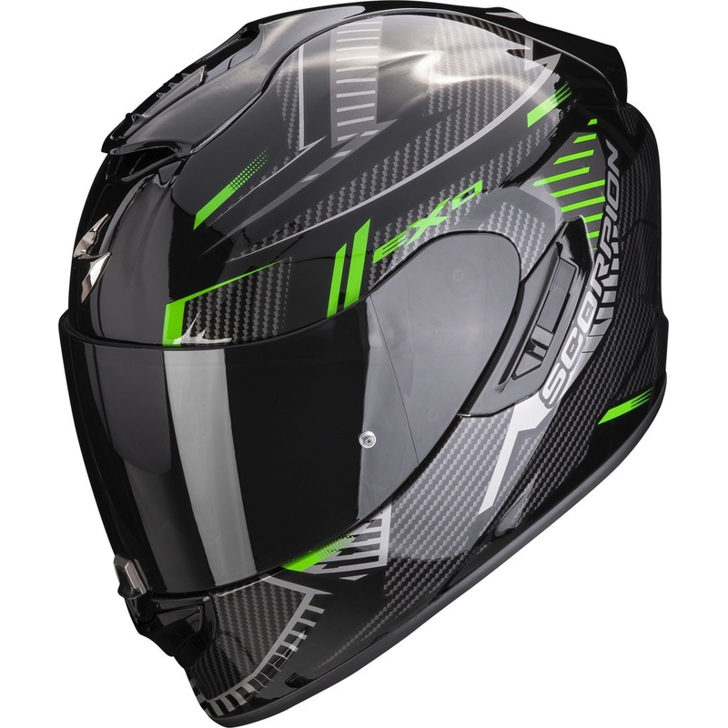 Integralny kask motocyklowy Scorpion EXO-1400 EVO Air Shell czarno-zielony