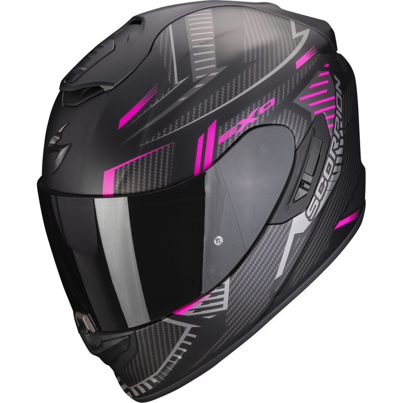 Integralny kask motocyklowy Scorpion EXO-1400 EVO Air Shell czarno-różowy mat