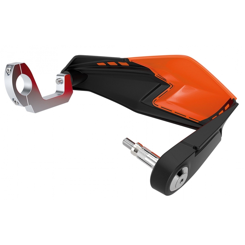 Handguard POLISPORT S-DUAL with mounting system Red/black