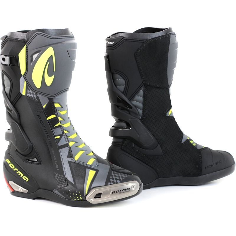 Buty motocyklowe Forma Phantom czarno-szaro-żółte
