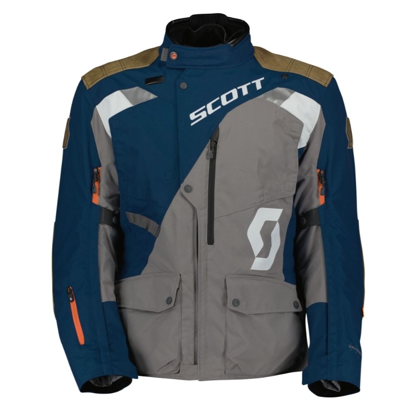 Kurtka motocyklowa SCOTT Dualraid Dryo szaro-niebieska wyprzedaż