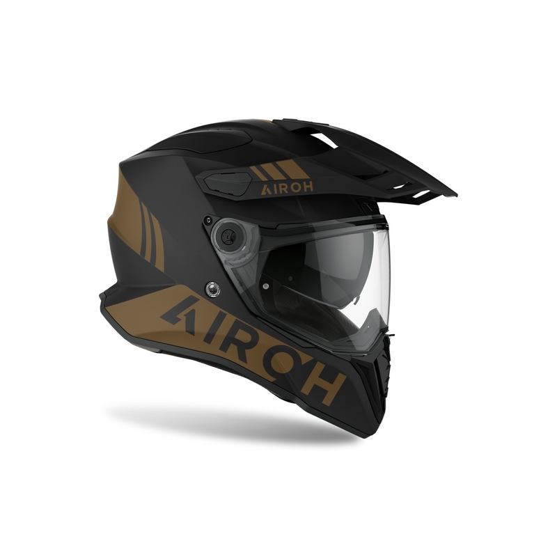 Kask enduro Airoh Commander Factor czarno-złoty výprodej wyprzedaż