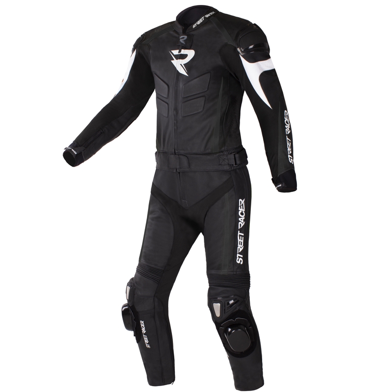 Czarny kombinezon motocyklowy Street Racer Fast Track 2 wyprzedaż