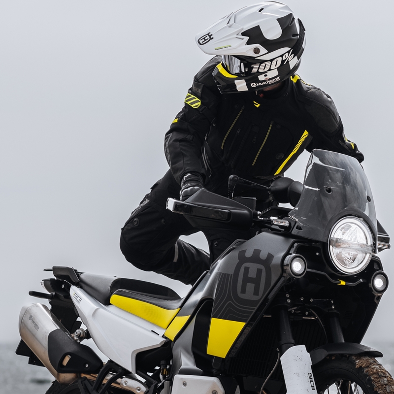 Kurtka motocyklowa Rebelhorn Patrol czarno-szaro-fluo żółta