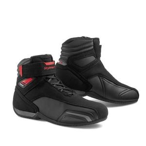 Czarno-czerwone buty motocyklowe Stylmartin Vector