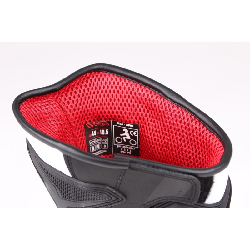 Buty motocyklowe RSA GP-01 czarno-białe