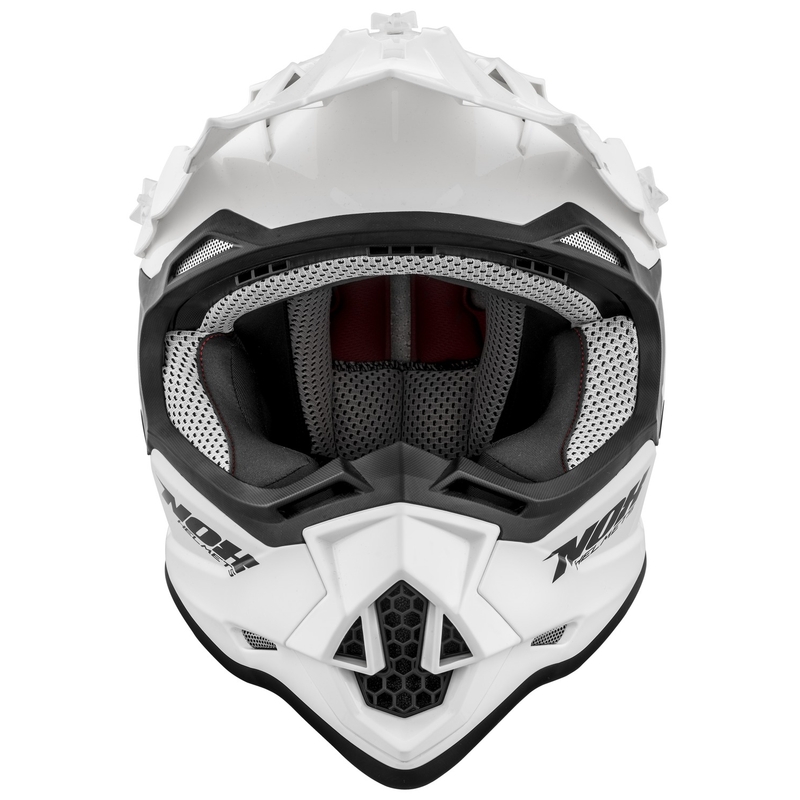 Dziecięcy kask motocrossowy NOX N632K biały