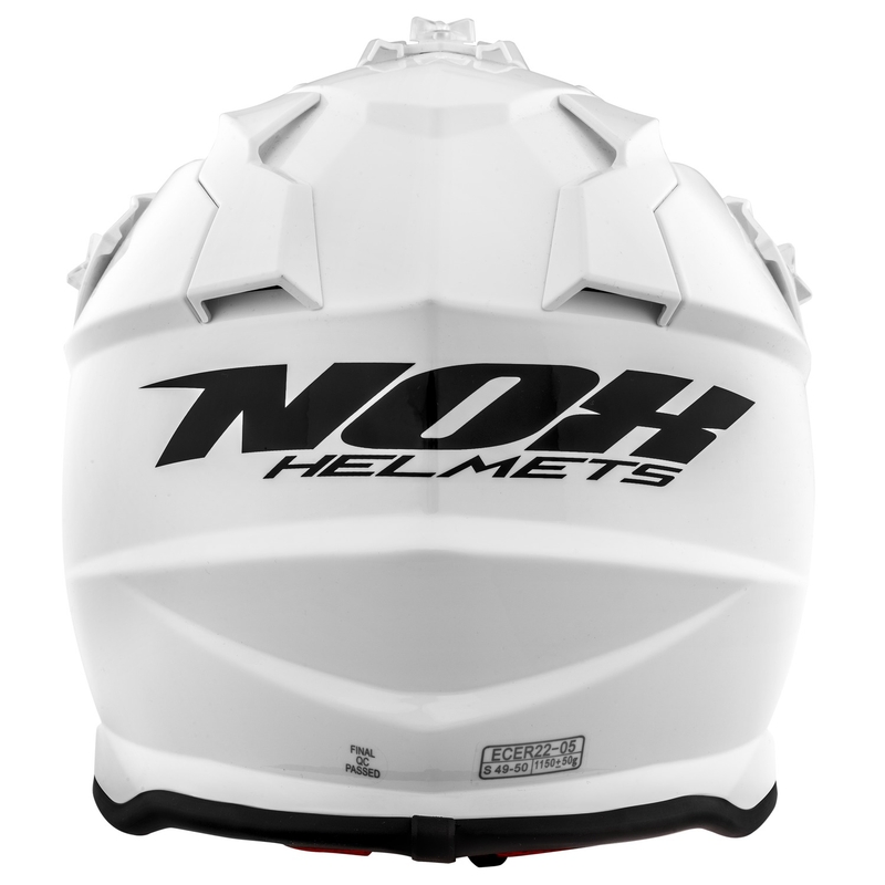 Dziecięcy kask motocrossowy NOX N632K biały