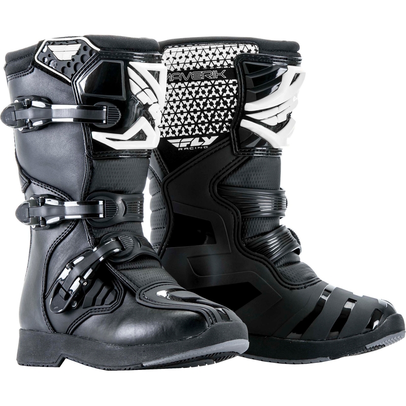 Dziecięce buty motocyklowe FLY Racing NEW Maverik Youth czarno-białe