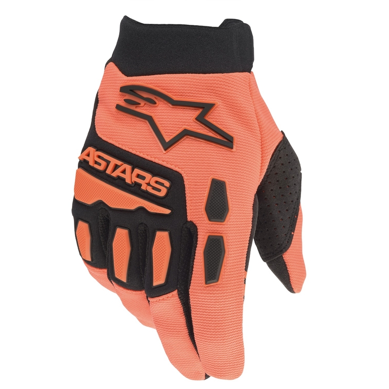 Dziecięce rękawice motocrossowe Alpinestars Full Bore czarno-pomarańczowe