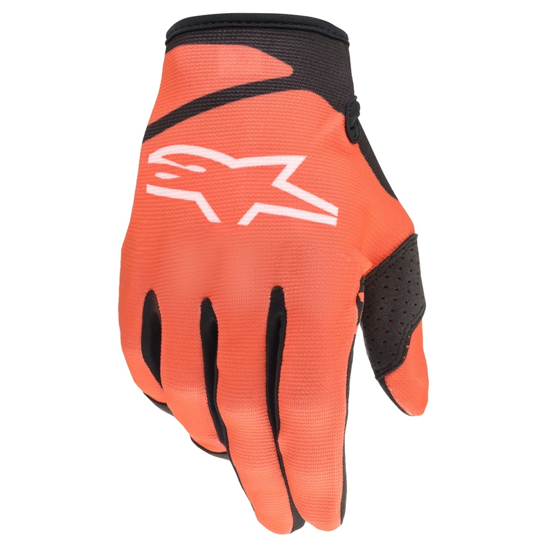Dziecięce rękawice motocrossowe Alpinestars Radar czarno-pomarańczowe