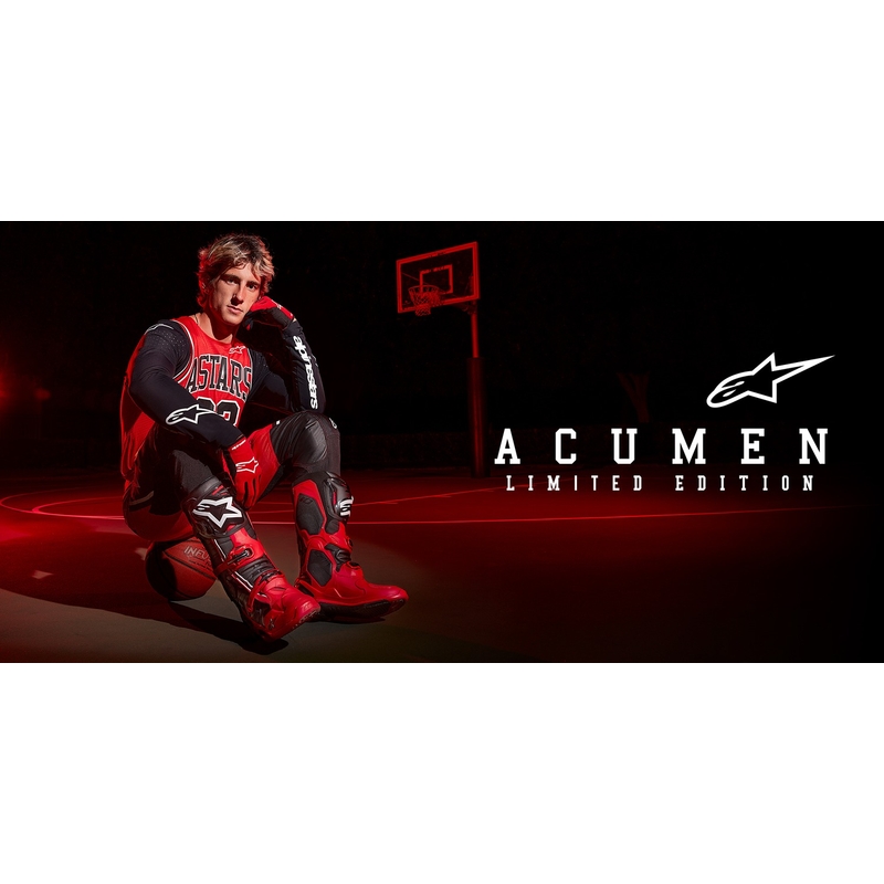 Dziecięca koszulka motocrossowa Alpinestars Racer Acumen Limited Edition czerwono-czarno-biała