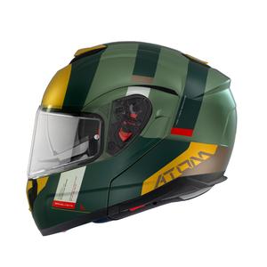 MT Atom SV Gorex C6 kask motocyklowy żółto-zielony