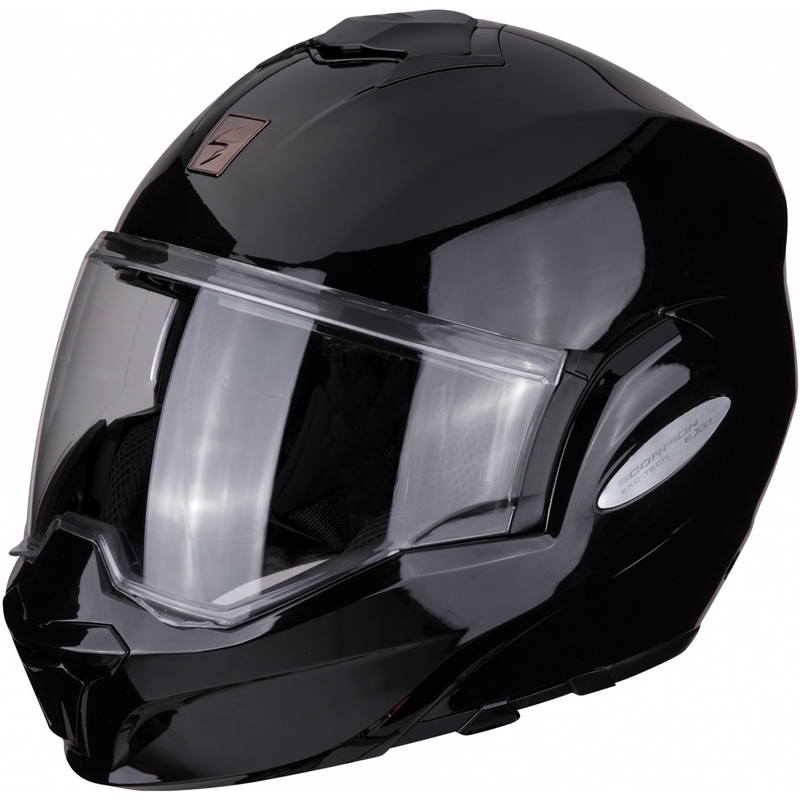 Kask składany Scorpion EXO-TECH EVO czarny błyszczący