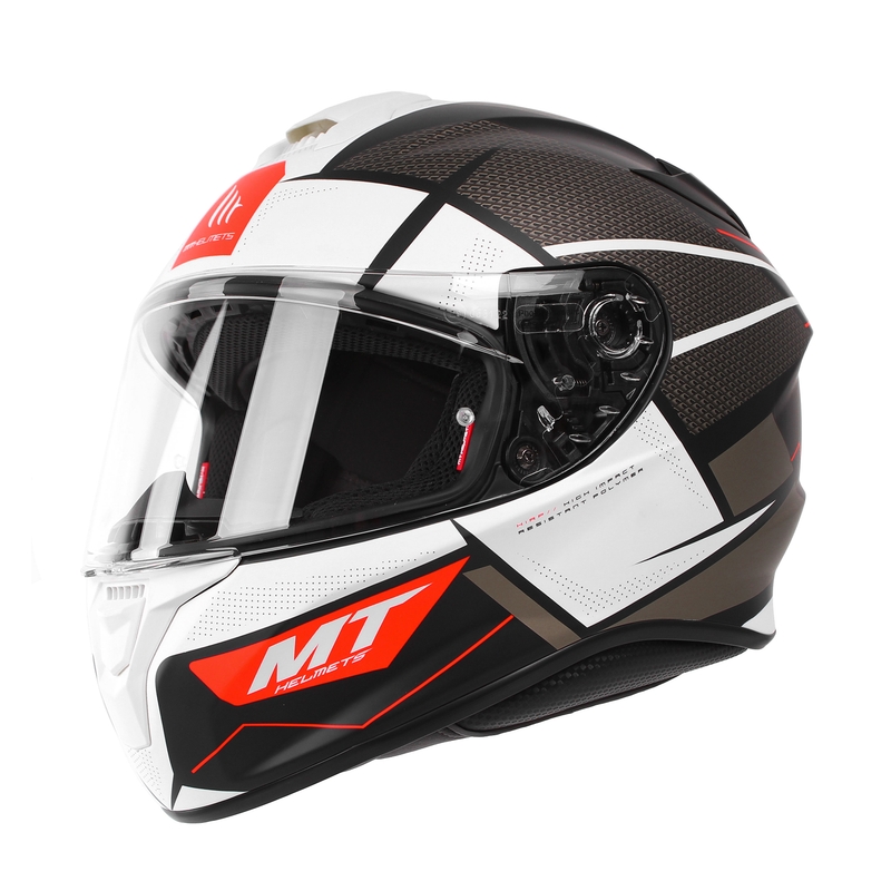 Integralny kask motocyklowy MT Targo Podium B0 czarno-szaro-biały wyprzedaż