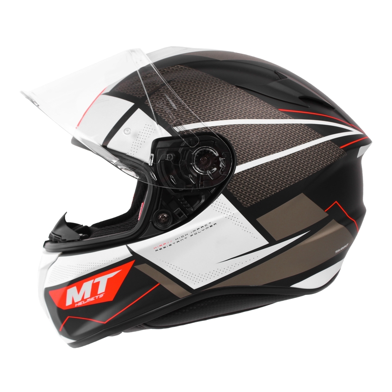 Integralny kask motocyklowy MT Targo Podium B0 czarno-szaro-biały wyprzedaż