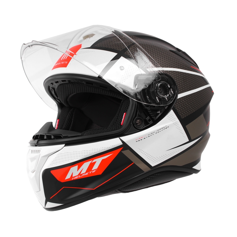 Integralny kask motocyklowy MT Targo Podium B0 czarno-szaro-biały wyprzedaż