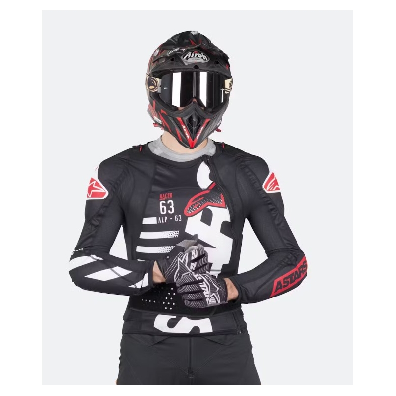 Ochraniacz ciała Alpinestar Sequence Protection czarno-biało-czerwony