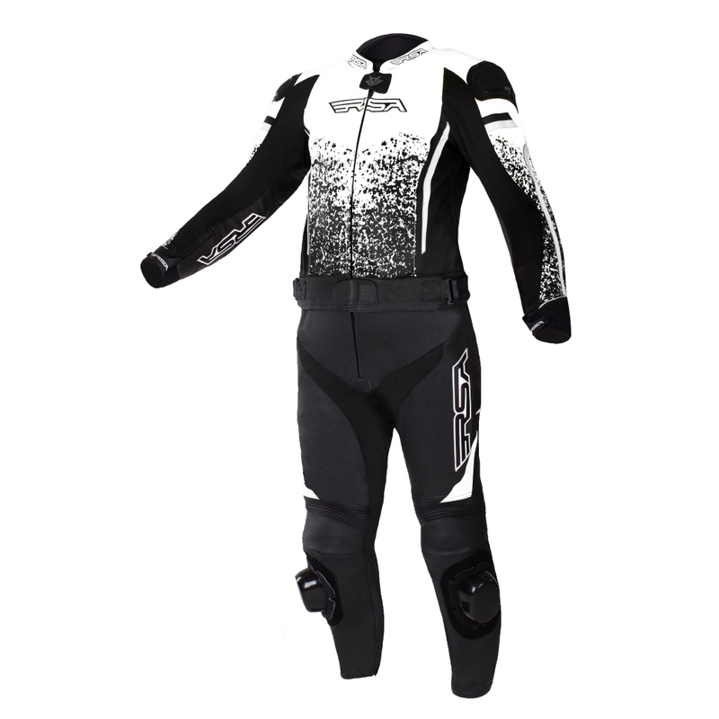 Czarno-biały kombinezon motocyklowy RSA GT2 wyprzedaż
