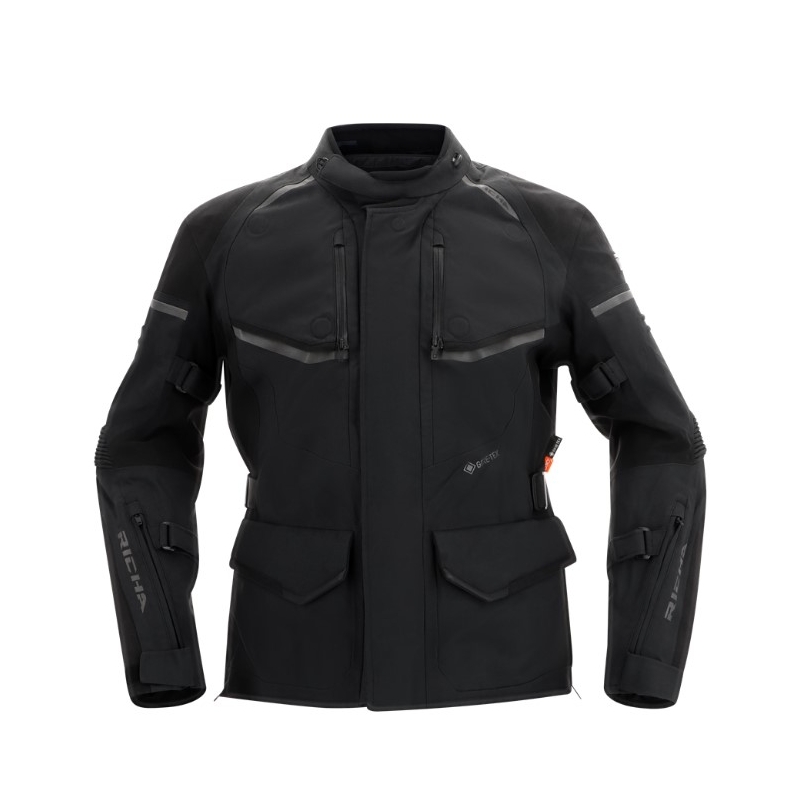 Kurtka motocyklowa RICHA Atlantic 2 Gore-Tex czarna wyprzedaż