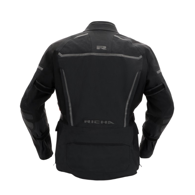 Kurtka motocyklowa RICHA Atlantic 2 Gore-Tex czarna wyprzedaż