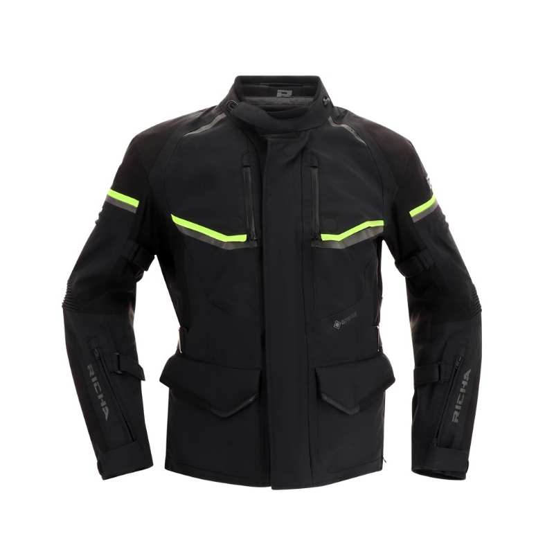 Kurtka motocyklowa RICHA Atlantic 2 Gore-Tex black-fluo yellow wyprzedaż