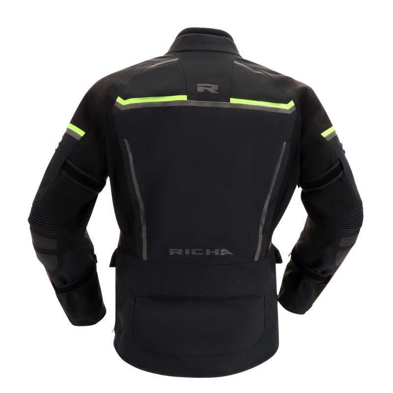 Kurtka motocyklowa RICHA Atlantic 2 Gore-Tex black-fluo yellow wyprzedaż