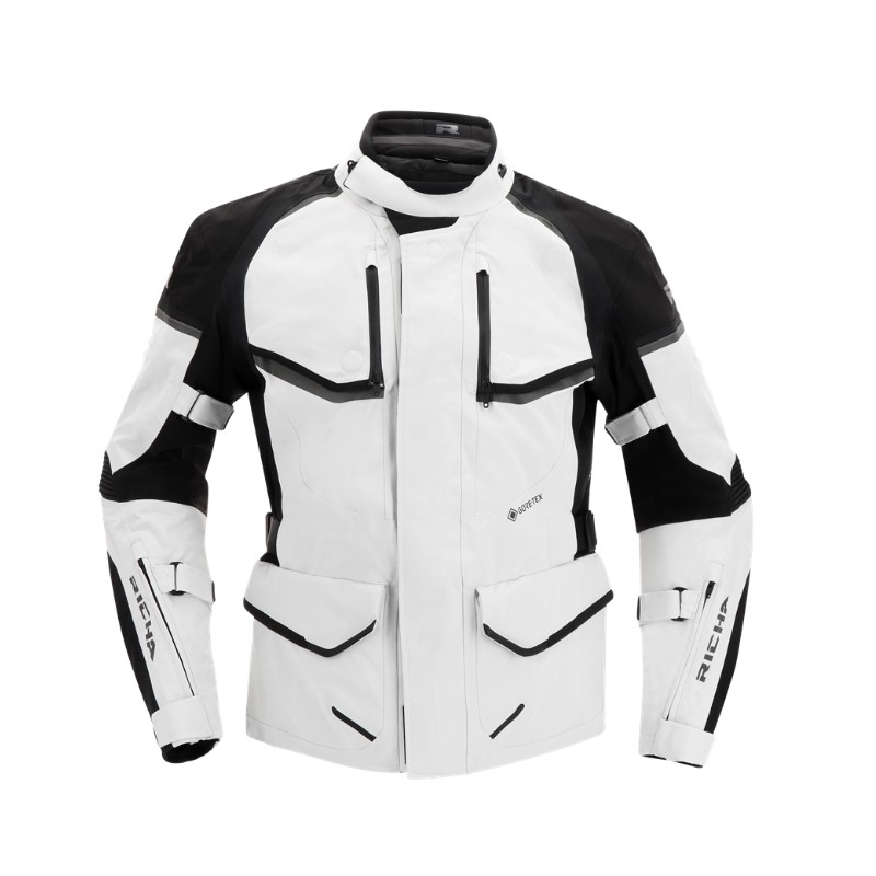 Kurtka motocyklowa RICHA Atlantic 2 Gore-Tex czarno-szara wyprzedaż