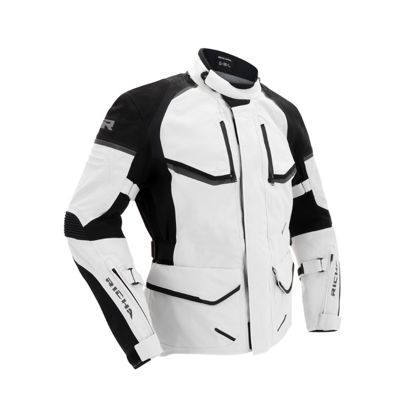 Kurtka motocyklowa RICHA Atlantic 2 Gore-Tex czarno-szara wyprzedaż
