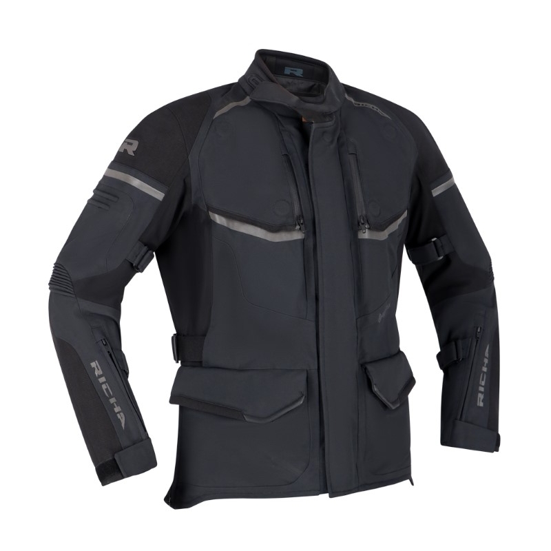 Damska kurtka motocyklowa RICHA Atlantic 2 Gore-Tex czarna wyprzedaż