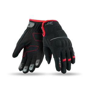 Rękawice motocyklowe SEVENTY DEGREES SD-C43 czarno-czerwone