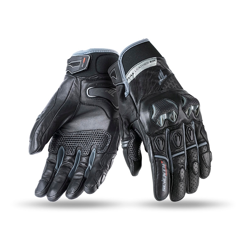 Rękawice motocyklowe SEVENTY DEGREES SD-N32 czarno-szare
