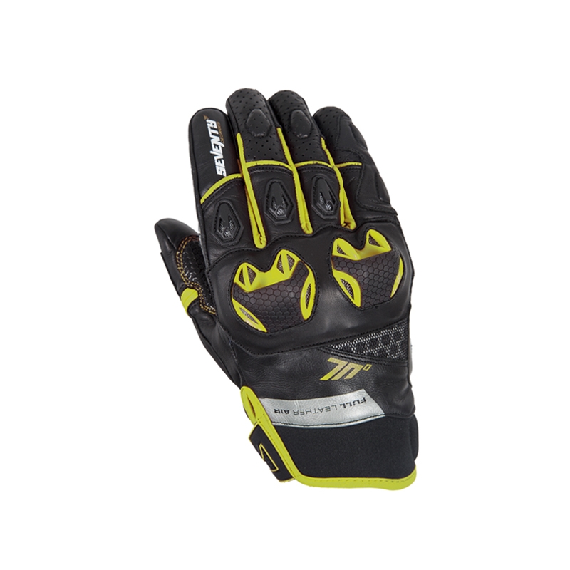 Rękawice motocyklowe SEVENTY DEGREES SD-N32 black-fluo yellow