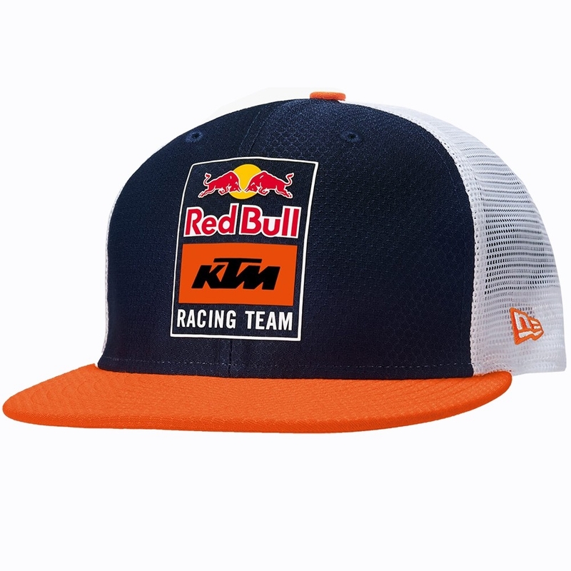 Dziecięca koszulka KTM Red Bull Fletch New Era niebiesko-biało-pomarańczowa