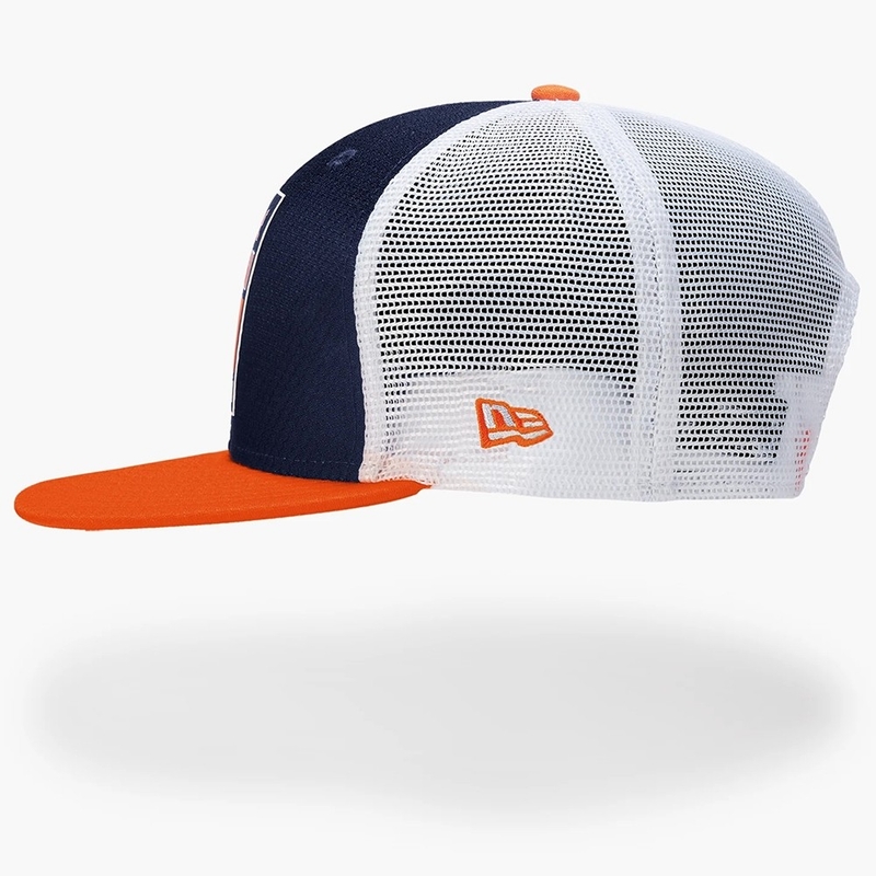 Dziecięca koszulka KTM Red Bull Fletch New Era niebiesko-biało-pomarańczowa