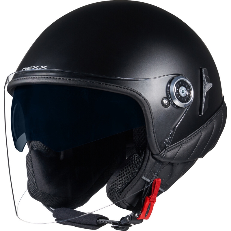 Kask motocyklowy otwarty NEXX SX.60 Artizan czarny wyprzedaż
