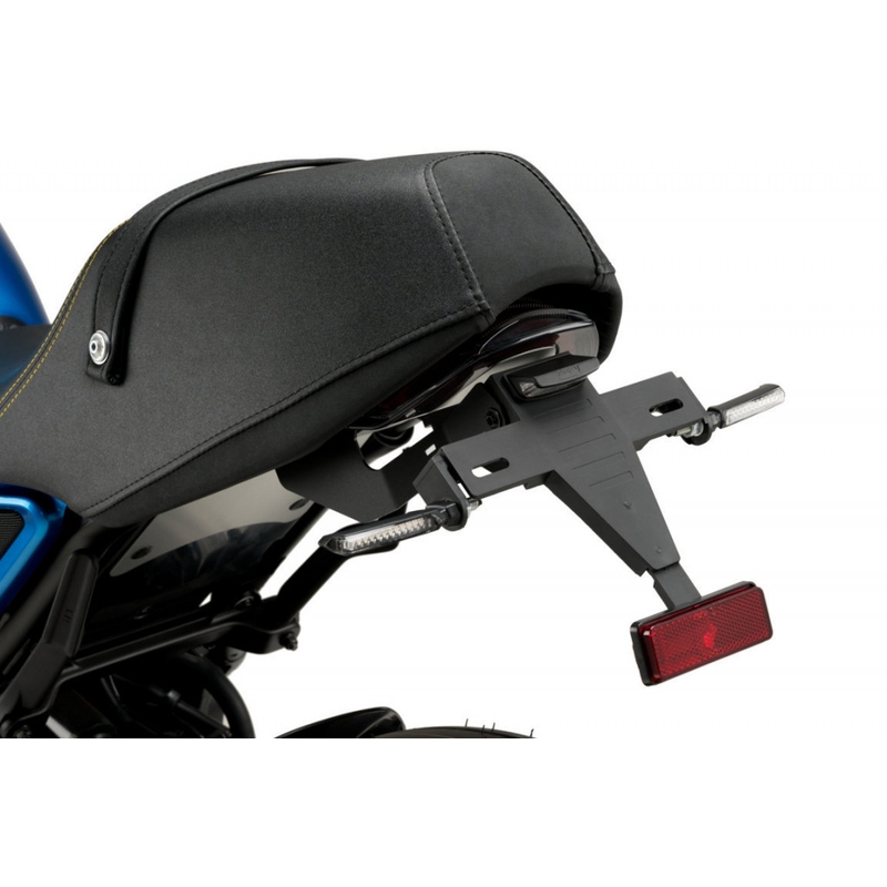 Adjustable license support PUIG black for YAMAHA XSR 900 2022-2026, YAMAHA XSR 900 GP 2024-2026