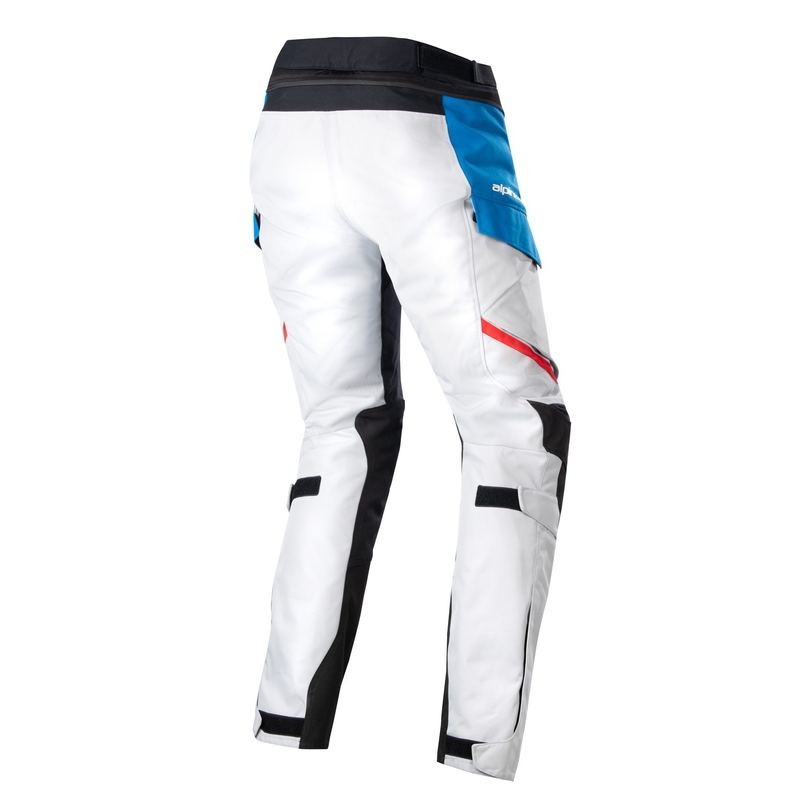 Damskie spodnie motocyklowe Alpinestars Stella Andes Drystar Honda jasnoszaro-czarno-niebiesko-czerwone 23