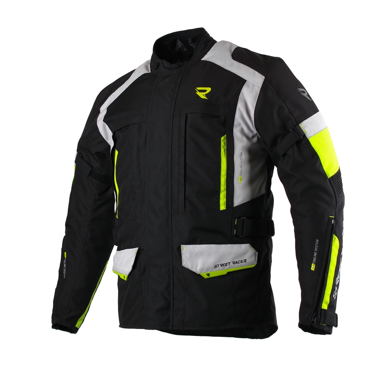Street Racer Cool black-grey-fluo yellow kurtka motocyklowa wyprzedaż wyprzedaż wyprzedaż