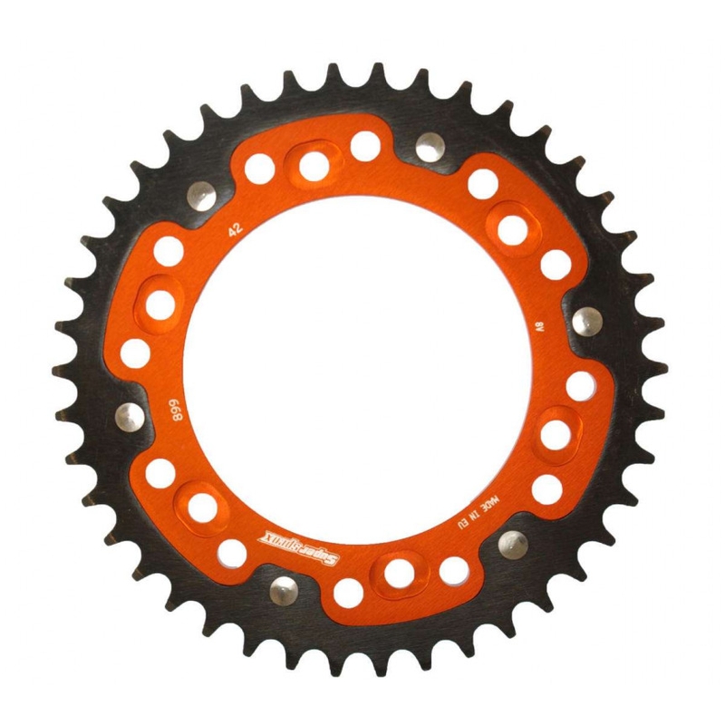 Rear sprocket SUPERSPROX STEALTH orange 42T, 525