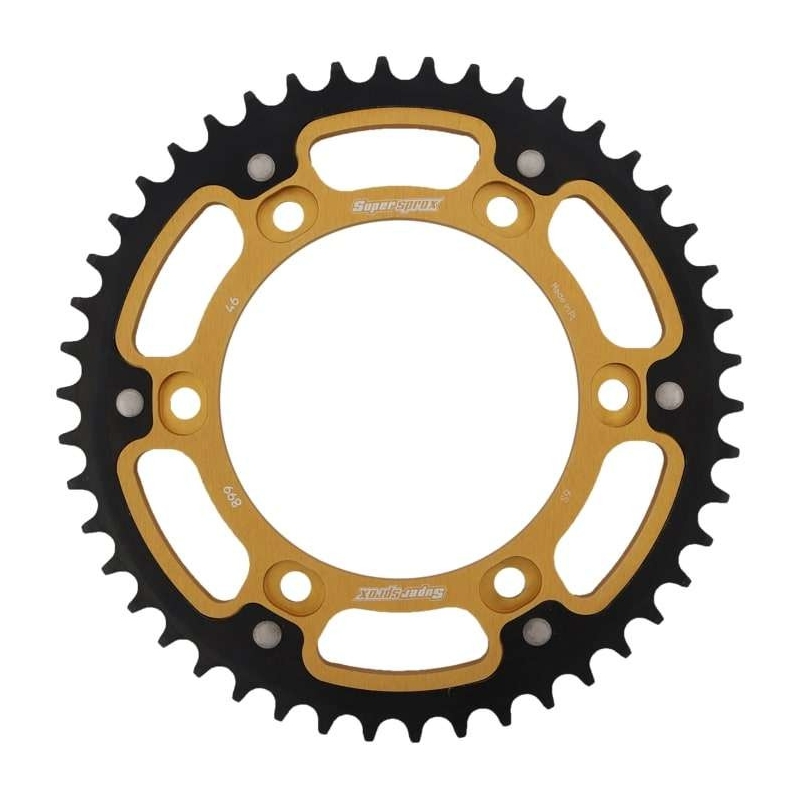 Rear sprocket SUPERSPROX STEALTH gold 46T, 525