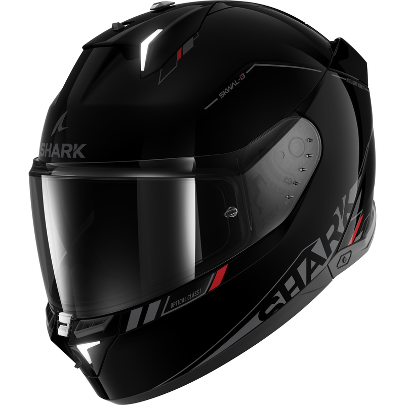 Kask motocyklowy integralny SHARK Skwal i3 Blank SP czarny błyszczący