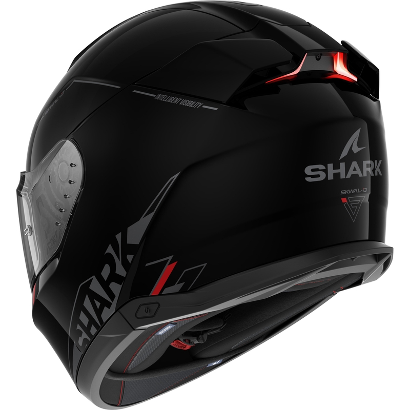 Kask motocyklowy integralny SHARK Skwal i3 Blank SP czarny błyszczący