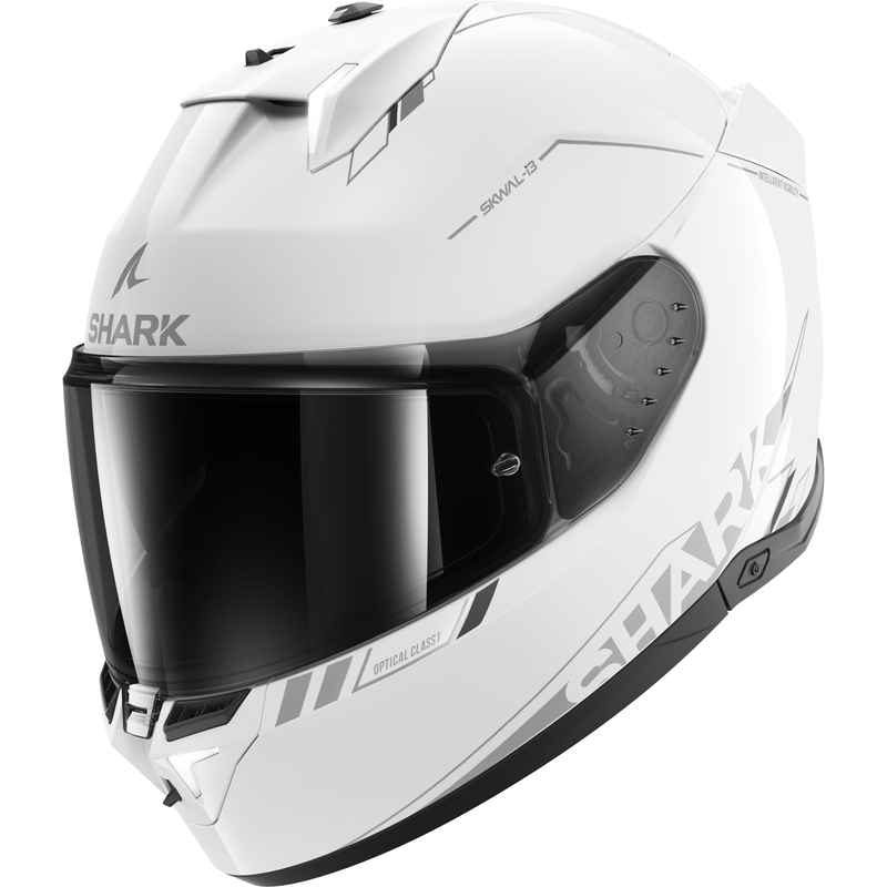 Kask motocyklowy integralny SHARK Skwal i3 Blank SP biały błyszczący