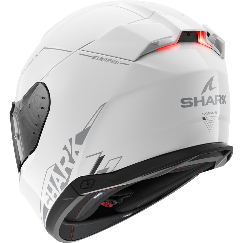 Kask motocyklowy integralny SHARK Skwal i3 Blank SP biały błyszczący