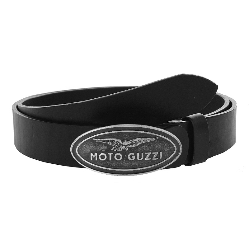 Skórzany pasek motocyklowy z klamrą Moto Guzzi